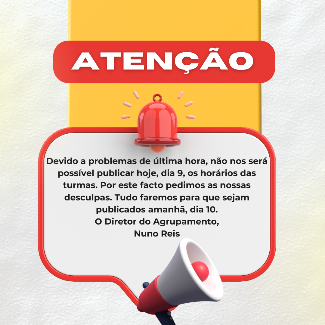 Adiamento da publicação das turmas