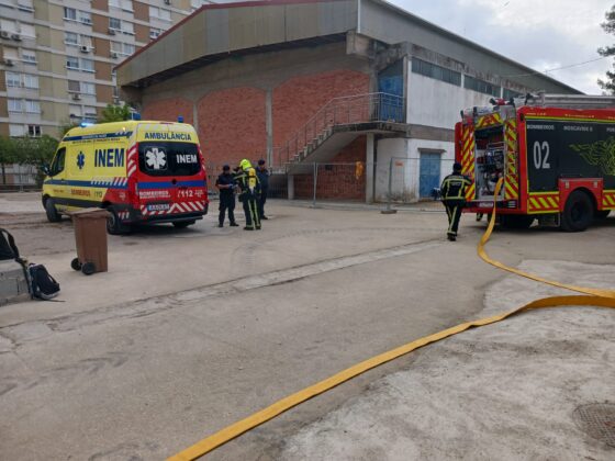 Simulacro na Escola Básica 2,3 Gaspar Correia