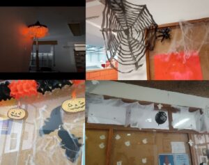 Halloween - Decoração dos pavilhões da ESAI, pelas Assistentes Operacionais